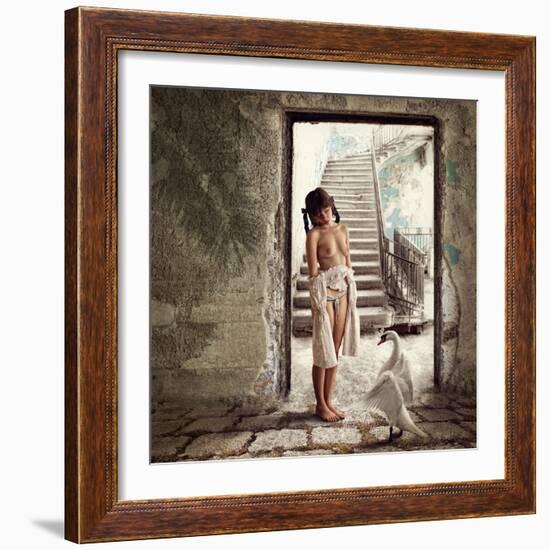 Princess and the Swan-Dmitry Laudin-Framed Photographic Print