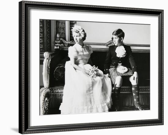 Princess Anne and Prince Andrew as Children at a Wedding, England-Cecil Beaton-Framed Photographic Print
