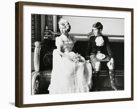 Princess Anne and Prince Andrew as Children at a Wedding, England-Cecil Beaton-Framed Photographic Print