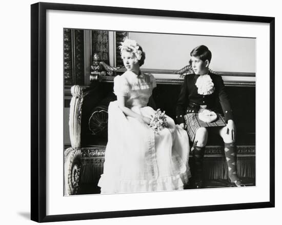 Princess Anne and Prince Andrew as Children at a Wedding, England-Cecil Beaton-Framed Photographic Print