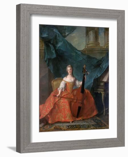 Princess Anne Henriette of France (1727-175)-Jean-Marc Nattier-Framed Giclee Print