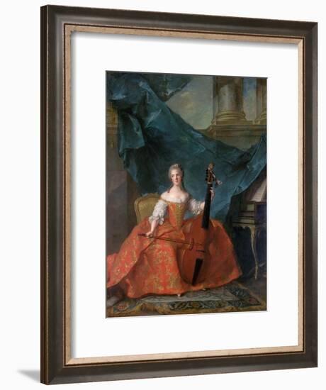 Princess Anne Henriette of France (1727-175)-Jean-Marc Nattier-Framed Giclee Print