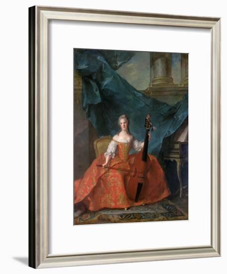 Princess Anne Henriette of France (1727-175)-Jean-Marc Nattier-Framed Giclee Print