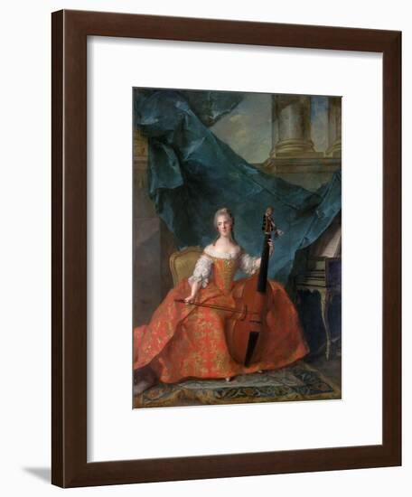 Princess Anne Henriette of France (1727-175)-Jean-Marc Nattier-Framed Giclee Print