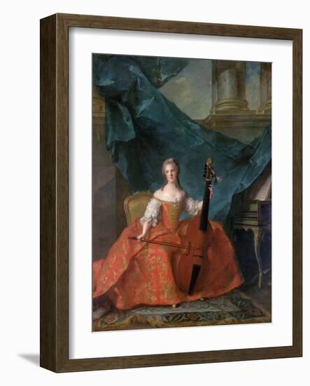 Princess Anne Henriette of France (1727-175)-Jean-Marc Nattier-Framed Giclee Print