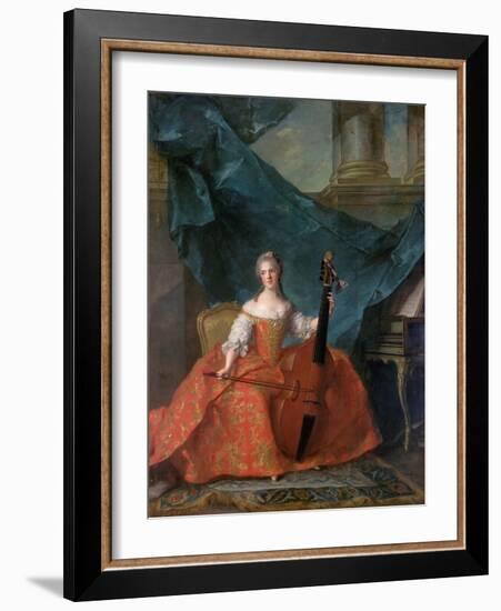 Princess Anne Henriette of France (1727-175)-Jean-Marc Nattier-Framed Giclee Print