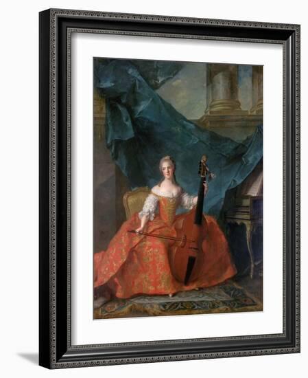 Princess Anne Henriette of France (1727-175)-Jean-Marc Nattier-Framed Giclee Print