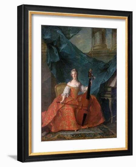 Princess Anne Henriette of France (1727-175)-Jean-Marc Nattier-Framed Giclee Print