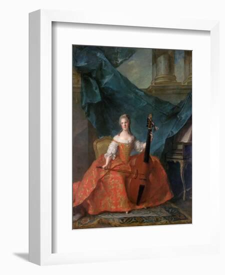 Princess Anne Henriette of France (1727-175)-Jean-Marc Nattier-Framed Giclee Print