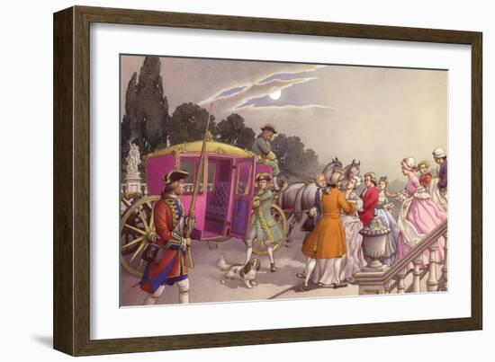 Princess Augusta, About to Give Birth, Was Bundled into a Coach-Pat Nicolle-Framed Giclee Print