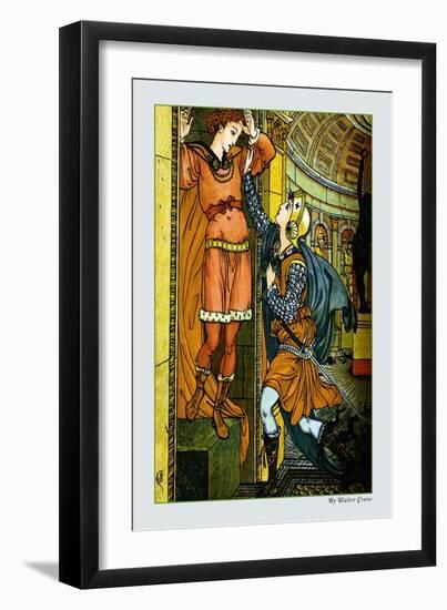 Princess Bell-Etoile Breaks the Spell, c.1878-Walter Crane-Framed Art Print