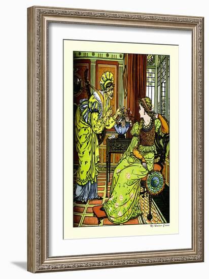 Princess Bell-Etoile, Tempted by Teintise, c.1878-Walter Crane-Framed Art Print