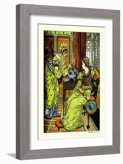 Princess Bell-Etoile, Tempted by Teintise, c.1878-Walter Crane-Framed Art Print