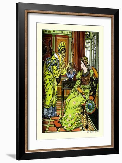 Princess Bell-Etoile, Tempted by Teintise, c.1878-Walter Crane-Framed Art Print