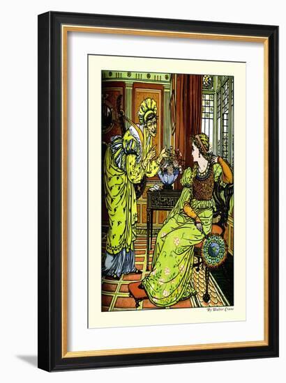 Princess Bell-Etoile, Tempted by Teintise, c.1878-Walter Crane-Framed Art Print