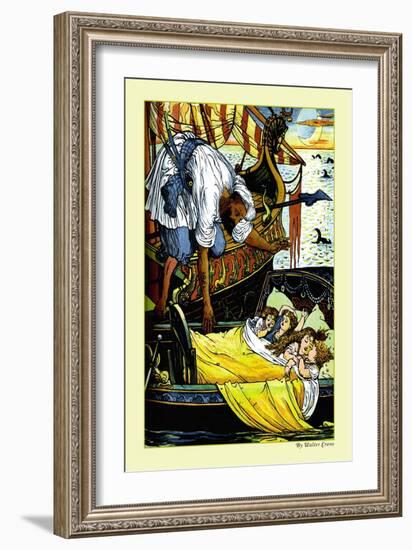 Princess Bell-Etoile, The Rescue, c.1878-Walter Crane-Framed Art Print