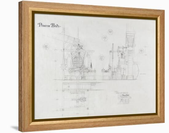 Princess Bride the Movie: The Machine Illustration-null-Framed Stretched Canvas