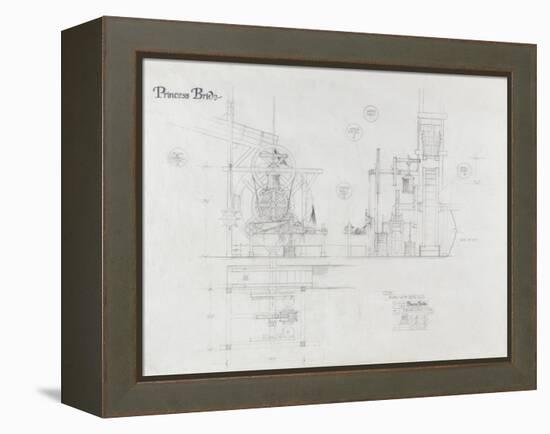 Princess Bride the Movie: The Machine Illustration-null-Framed Stretched Canvas