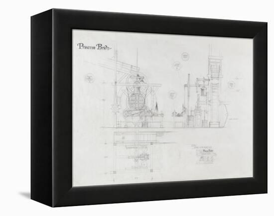 Princess Bride the Movie: The Machine Illustration-null-Framed Stretched Canvas