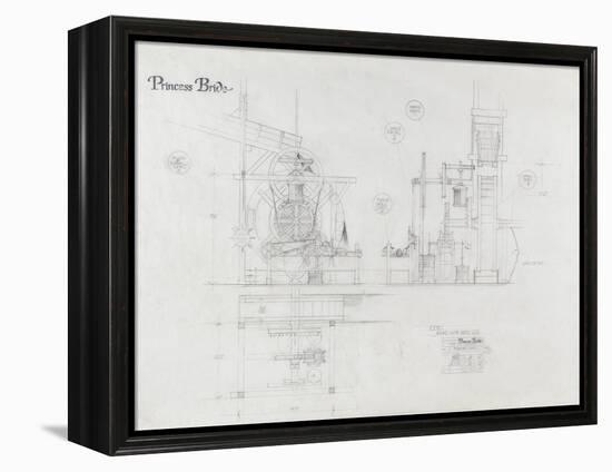 Princess Bride the Movie: The Machine Illustration-null-Framed Stretched Canvas