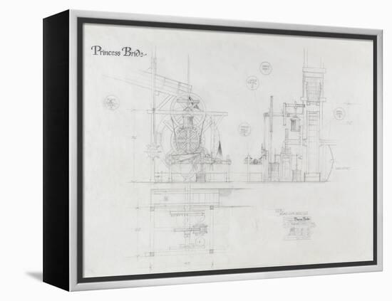 Princess Bride the Movie: The Machine Illustration-null-Framed Stretched Canvas