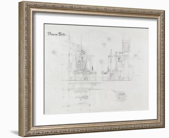 Princess Bride the Movie: The Machine Illustration-null-Framed Premium Giclee Print