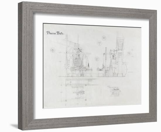 Princess Bride the Movie: The Machine Illustration-null-Framed Premium Giclee Print