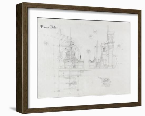 Princess Bride the Movie: The Machine Illustration-null-Framed Premium Giclee Print