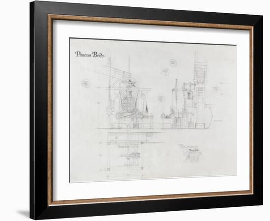 Princess Bride the Movie: The Machine Illustration-null-Framed Premium Giclee Print