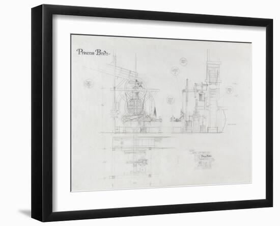 Princess Bride the Movie: The Machine Illustration-null-Framed Premium Giclee Print