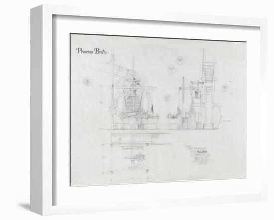 Princess Bride the Movie: The Machine Illustration-null-Framed Premium Giclee Print