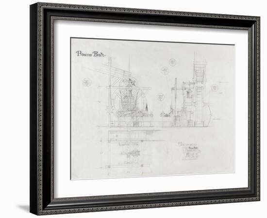 Princess Bride the Movie: The Machine Illustration-null-Framed Art Print