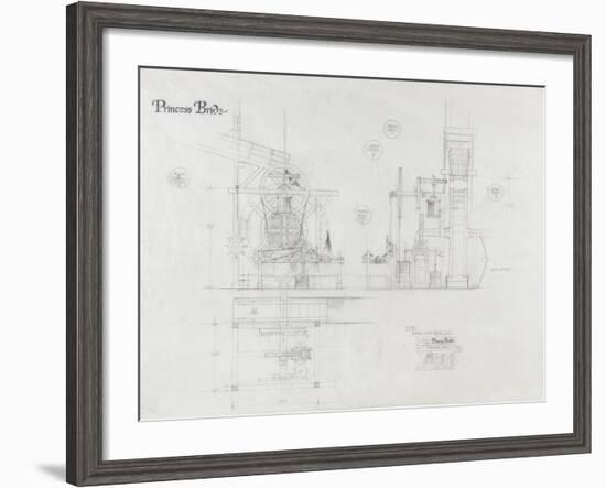 Princess Bride the Movie: The Machine Illustration-null-Framed Art Print