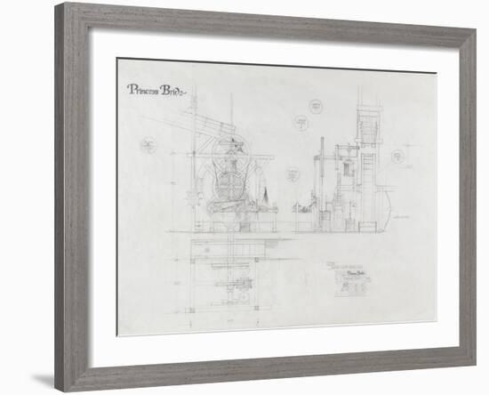 Princess Bride the Movie: The Machine Illustration-null-Framed Art Print