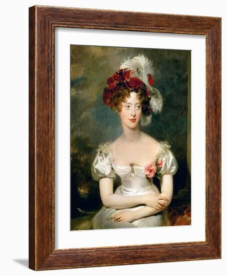 Princess Caroline of Naples and Sicily (1798-187), Duchesse De Berry-Thomas Lawrence-Framed Giclee Print