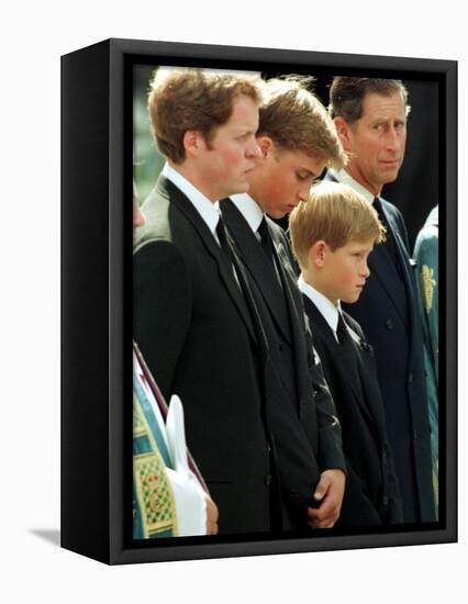Princess Diana Funeral, September 6th 1997-null-Framed Premier Image Canvas