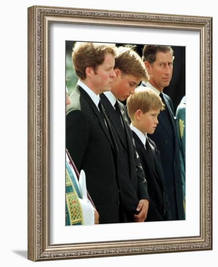 Princess Diana Funeral, September 6th 1997-null-Framed Photographic Print