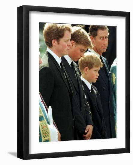 Princess Diana Funeral, September 6th 1997-null-Framed Photographic Print