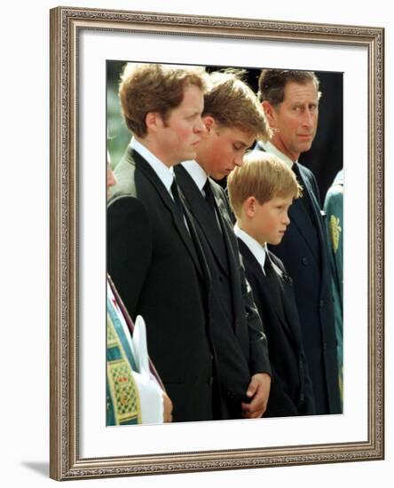 Princess Diana Funeral, September 6th 1997-null-Framed Photographic Print