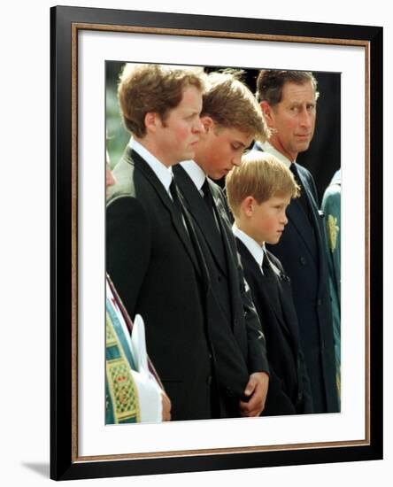 Princess Diana Funeral, September 6th 1997-null-Framed Photographic Print