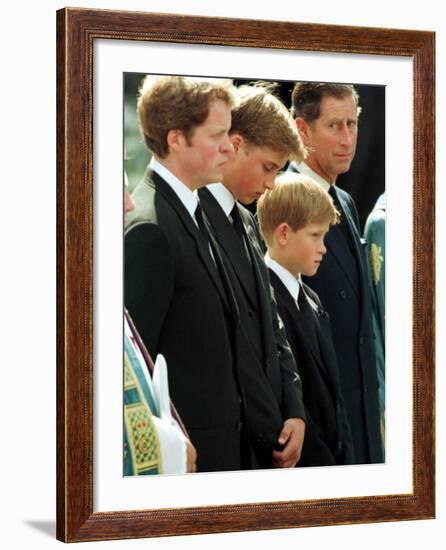 Princess Diana Funeral, September 6th 1997-null-Framed Photographic Print