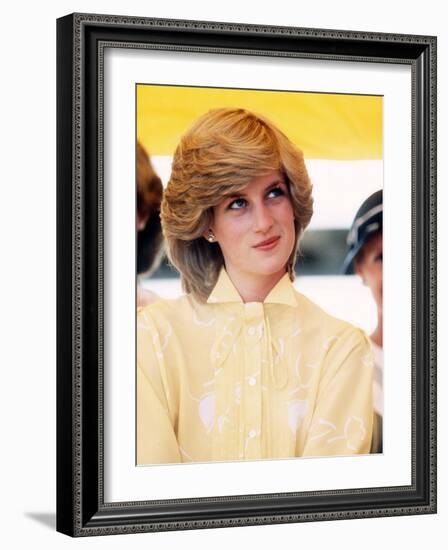 Princess Diana in Australia at St John's Ambulance Regional Center-null-Framed Photographic Print