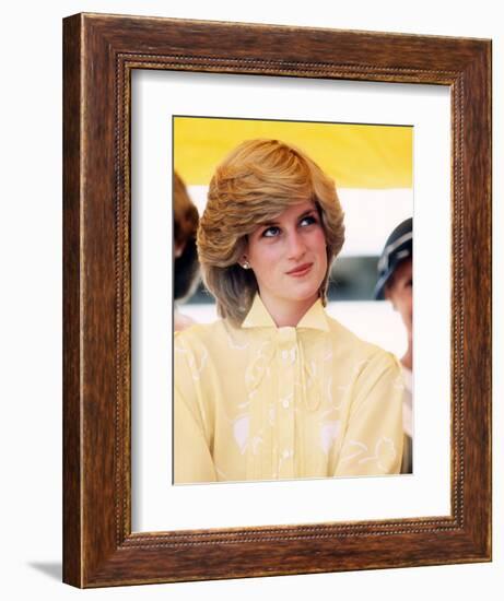 Princess Diana in Australia at St John's Ambulance Regional Center-null-Framed Photographic Print