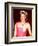 Princess Diana in Australia at the State Reception at Brisbane Wearing a Pink Dress and Tiara-null-Framed Photographic Print