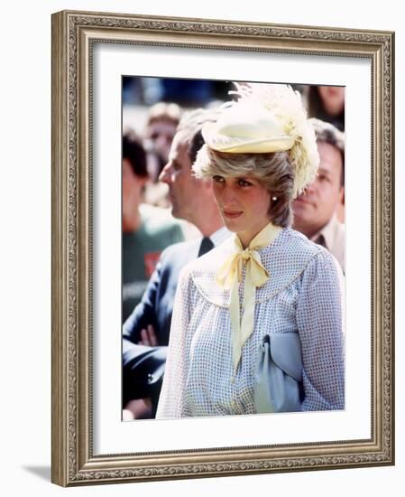 Princess Diana in Canada on Prince Edward Island June 1983-null-Framed Photographic Print