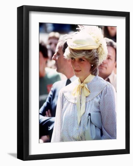 Princess Diana in Canada on Prince Edward Island June 1983-null-Framed Photographic Print