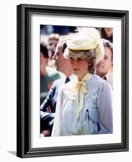 Princess Diana in Canada on Prince Edward Island June 1983-null-Framed Photographic Print