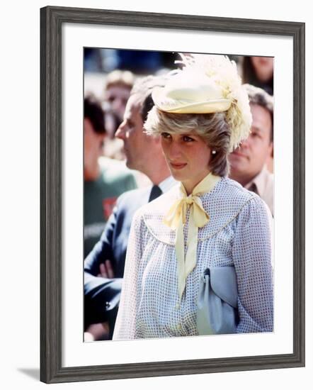 Princess Diana in Canada on Prince Edward Island June 1983-null-Framed Photographic Print