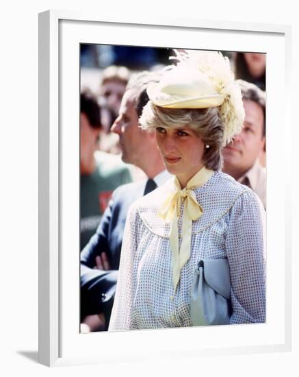 Princess Diana in Canada on Prince Edward Island June 1983-null-Framed Photographic Print