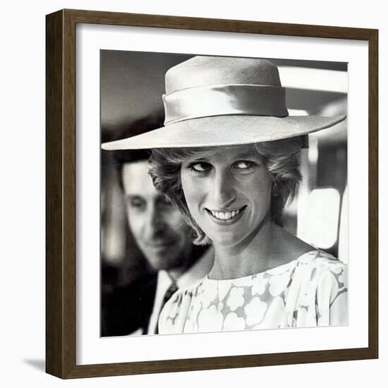 Princess Diana of Wales Visit to Open the Fisher Price Toy Factory in Peterlee-null-Framed Photographic Print